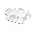 thumbnail image 1 of Transparent PET Plastic Drawer Organizer with Partitions | 5-Size Modular Storage Box for Kitchen Cutlery, Office Supplies & Cosmetics | Non-Slip Base Pad Included, 1 of 1