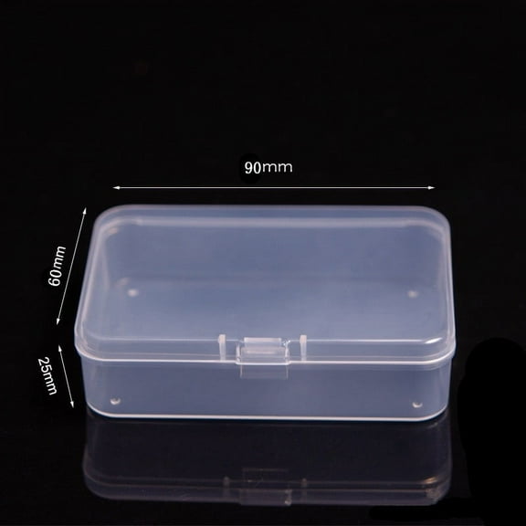 Transparent PP box rectangular plastic packaging empty box parts mobile phone repair box tool Mini small size storage box