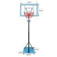 thumbnail image 1 of Transparent PVC Board Basket Frame Adjustable 122-198cm 90*60cm Portable and Movable Poolside Basketball Stand Blue, 1 of 1