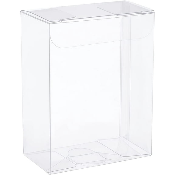 Transparent PVC Box Candy Treat Gift Box for Wedding Party Baby Shower Packing Box Rectangle Clear 3.7x6.3x8.3cm
