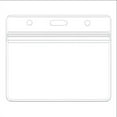 thumbnail image 1 of Transparent PVC Horizontal ID Card Holder Badge Sleeve Waterproof Plastic Work Access Card Protector Wear-Resistant Campus Student Employee 30pcs, 1 of 8