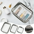 thumbnail image 1 of Transparent PVC Makeup Bag, Waterproof Travel Toiletry Organizer with Double Zipper, Portable Cosmetic Storage for Easy Access, Multifunctional Wash Bag, 1 of 7