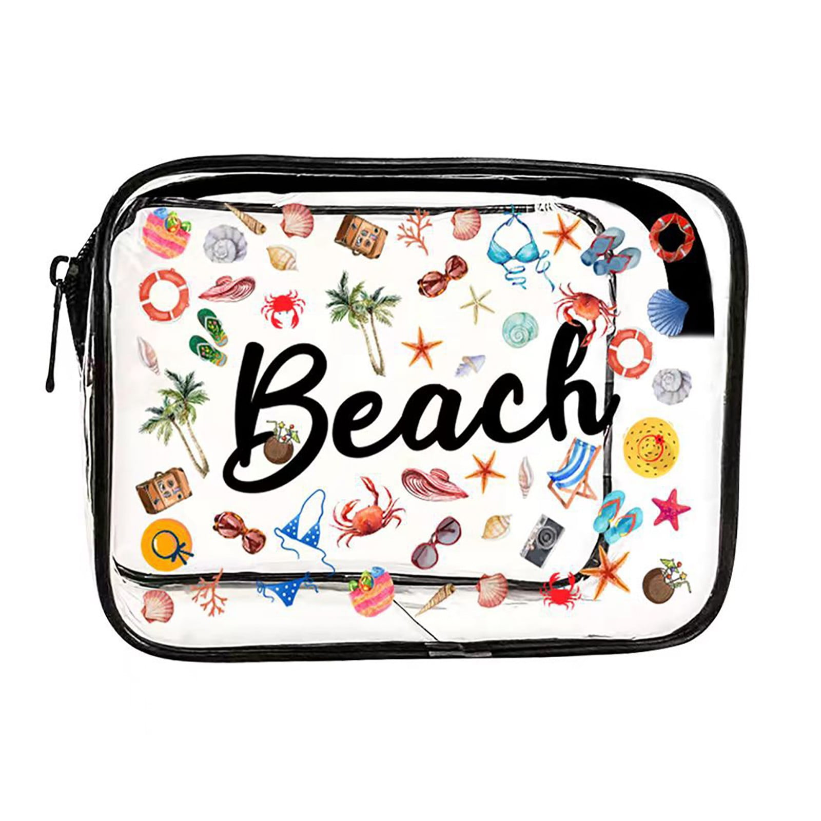 Transparent PVC Material Portable Printed Makeup Bag Cruise Cabin Gift Exchange Ideas Clear Bags
