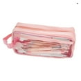 thumbnail image 1 of Transparent PVC Pencil Case | Large Capacity Multi-Functional Organizer Bag | Visible Stationery Makeup Travel Accessory Holder | Waterproof Clear Zipper Pouch | Includes Strap | 1 Pack, 1 of 2