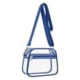thumbnail image 1 of Transparent PVC Security Shoulder Handbag, 8.7 oz Clear Tote Bag, Large Stadium Bag, Clear Travel Tote with Detachable Strap, Waterproof See Through Event Approved Storage Tote Bag, 1 of 7