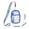 thumbnail image 1 of Transparent PVC Single Shoulder Crossbody Bag, Clear Chest Bag for Beach, Stadium, Concerts, Travel, and Everyday Use, Durable, Stylish, Lightweight Design with Adjustable Strap, 1 of 3