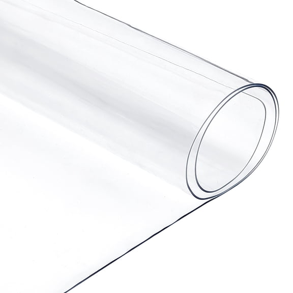 Transparent PVC Soft Glass Sheets Waterproof DIY Craft Decor Clear 3000x414x0.8mm