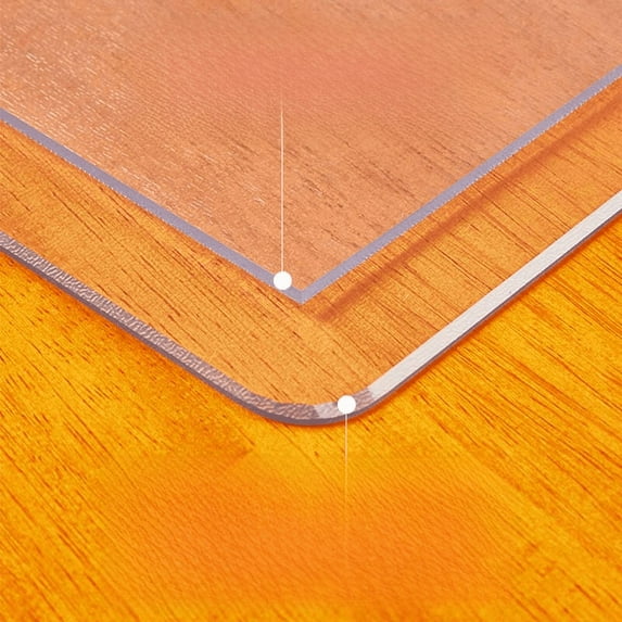 Transparent PVC Table Mat Soft Glass Tablecloth Waterproof Oil-proof Disposable Coffee Table Table Mat Crystal Plate - style:1.5MM;