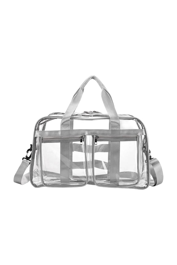Transparent PVC Travel Bag Large Capacity Fitness Storage Bag Full Waterproof School Travel Tote