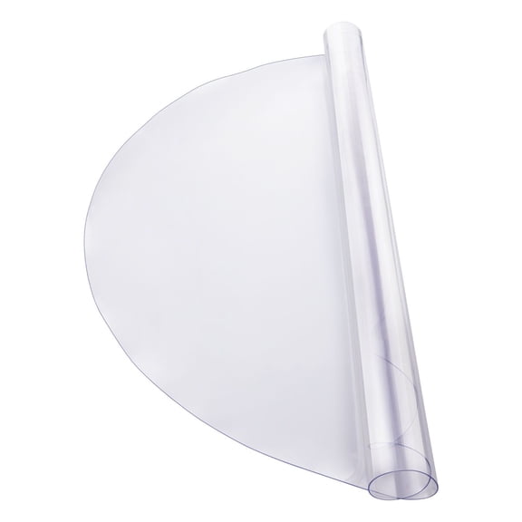 Transparent PVC round table cover 42x42 inches 2.0mm thick, waterproof and easy to clean desktop protective pad, suitable for office dressing table bedside table