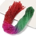 thumbnail image 1 of Transparent Painted Glass Beads Strands Faceted Rondelle Colorful 3.4x2.6mm Hole: 0.5mm about 144~150pcs/strand 35~37cm, 1 of 5