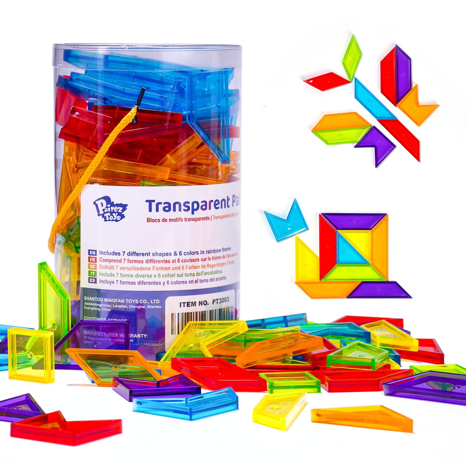 Transparent Pattern Blocks, Geometric Shapes Blocks, Tangram Puzzles ...
