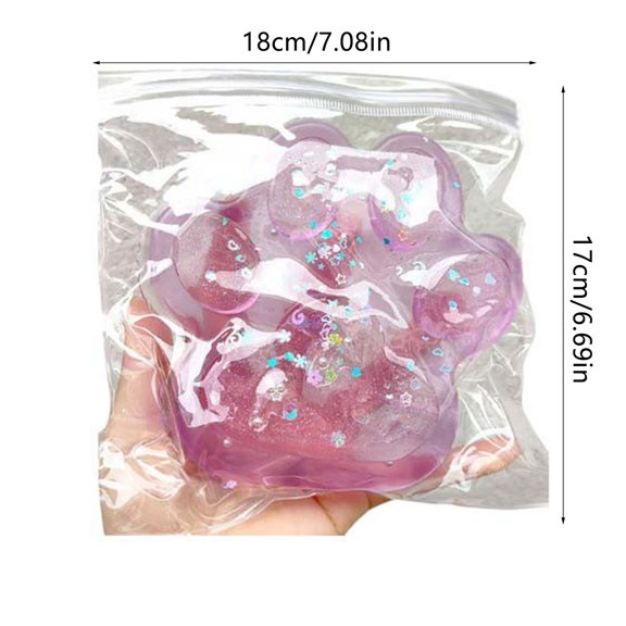 Transparent Paw Sculpture, Large Cat Paw Decor, Oversized Transparent Paw Centerpiece for Home and Office, Soft Flexible Plastic Material, Modern Statement Piece for Cat Lovers and Interior Design