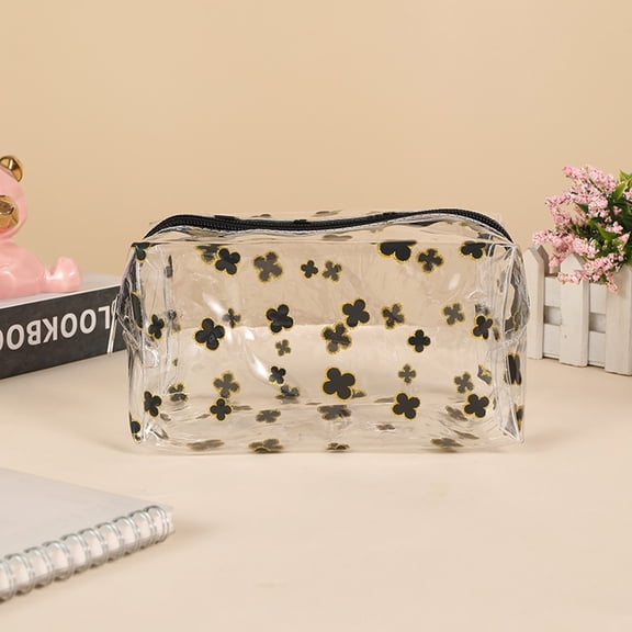 Transparent Pencil Case under $5! Yrmaups Clear Pencil Case, Transparent Large CapacityschoolSupplies forgirls, Cute Aesthetic Stationery Organizer for Teens, Makeup Bag, Travel Essentials Case