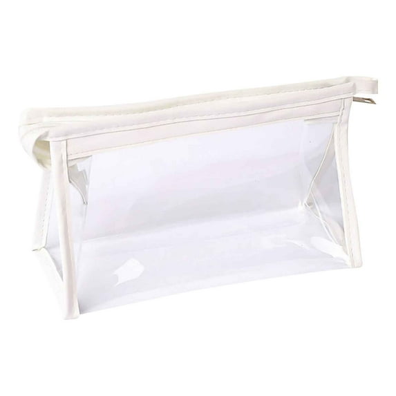 Transparent Pencil Case, Clear Pencil Pouch, Large Capacity Multi-Function Storage Bag for Pens Markers Cosmetics, Durable Zipper Closure, Lightweight Portable Design with Comfortable Handle