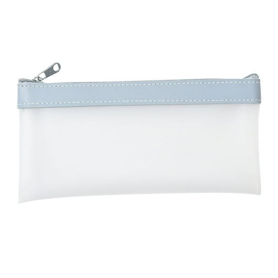 Transparent Pencil Case, PVC Zipper Bag, Small Size Large Capacity Stationery Organizer, Durable Clear Travel Cosmetic Storage Pouch with Secure Closure and Multipurpose Use