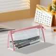 thumbnail image 1 of Transparent Pencil Case With Zipper, Large Capacity Clear Pen Pouch, PVC Stationery Organizer Bag, Rectangular Storage Case For Pens, Markers, Office Supplies, And Cosmetics, 1 of 5