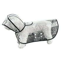 Transparent Pet Raincoat for Cats & Dogs - Waterproof Poncho with Easy On/Off - XS to XL Sizes