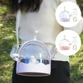 thumbnail image 1 of Transparent Pet Travel Carry On Carrier, Portable Cross Body Bag, 1 of 6