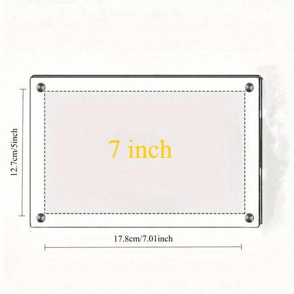 Transparent Picture Frame 6-Inch Wall-Mounted Ins Postcard Photo Frame Poster Display Stand 7-inch Acrylic Photo Frame Table