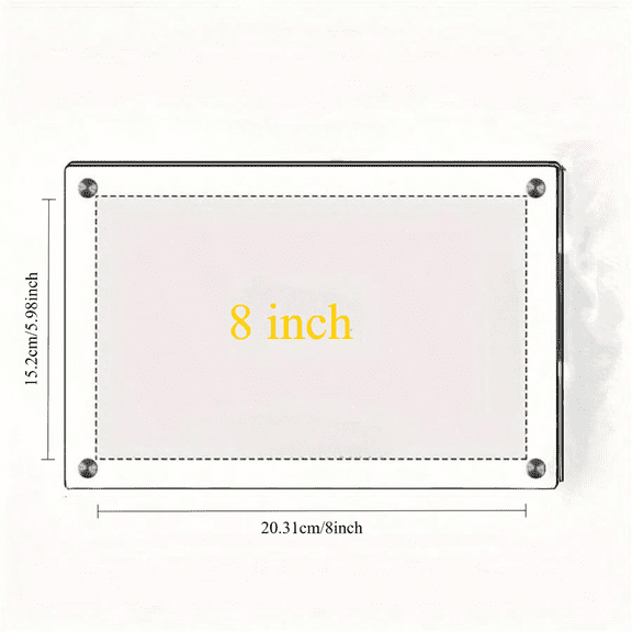 Transparent Picture Frame 6-Inch Wall-Mounted Ins Postcard Photo Frame Poster Display Stand 7-inch Acrylic Photo Frame Table