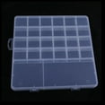 thumbnail image 1 of Transparent Plastic Bead Containers with 26 Compartments for DIY Art Craft Nail Diamonds Bead Storage Rectangle Clear 19.2x20x1.9cm Plastic, 1 of 1