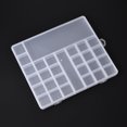 thumbnail image 1 of Transparent Plastic Bead Containers with 28 Compartments for DIY Art Craft Bead Storage Rectangle Clear 20x22.5x1.9cm, 1 of 4