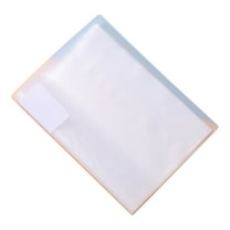 Transparent Plastic Binder Folder, Loose-Leaf 3-Ring Presentation Portfolio with Sheet Protectors, Portable Document Organizer for Home Office School Supplies