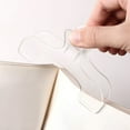 thumbnail image 1 of Transparent Plastic Bookmark Clip for Reading, Cooking, and Music Books - 3-Pack U-Shaped Page Holder, 1 of 9