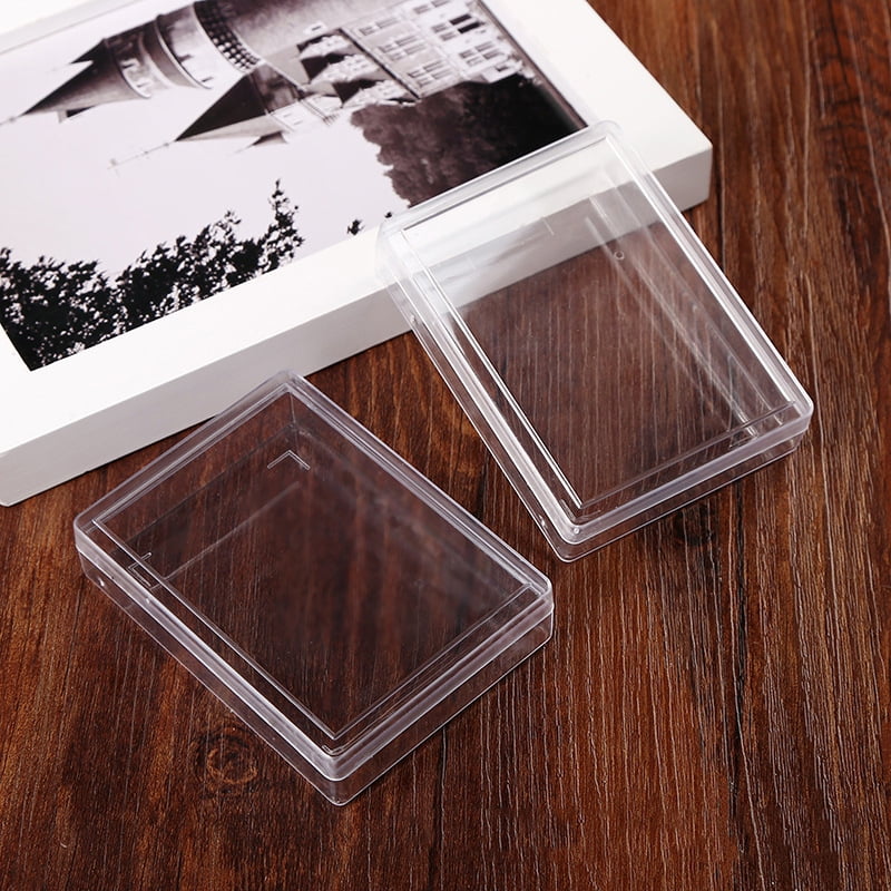 Transparent Plastic Boxes Playing Cards Container Storage Case Poker