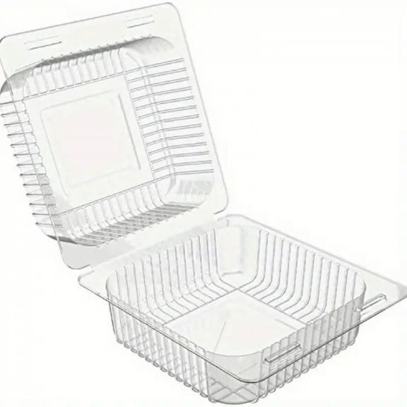 Transparent Plastic Cake Box with Flip Cover Plastic Cake Container Wedding Party Decoration Dessert Storage Box