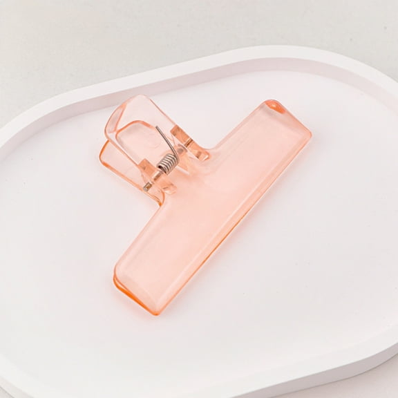 Transparent Plastic Clip - Multipurpose Office & Sch00l Supplies for Paper, Notes, Documents - Lightweight, Durable, Non-Slip Grip - Easy Open/Close Design
