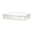 thumbnail image 1 of Transparent Plastic Desktop File Organizer Box Stackable Office Home Document Storage Container 1-Pack, 1 of 2