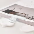 thumbnail image 1 of Transparent Plastic Dovetail Clip | Small Long Tail Binder for Office or Home | Non-Rusting Clear Paper Bill Food Organizer | 7.4x4.7x2.2cm | Lightweight | 1 Pack, 1 of 6