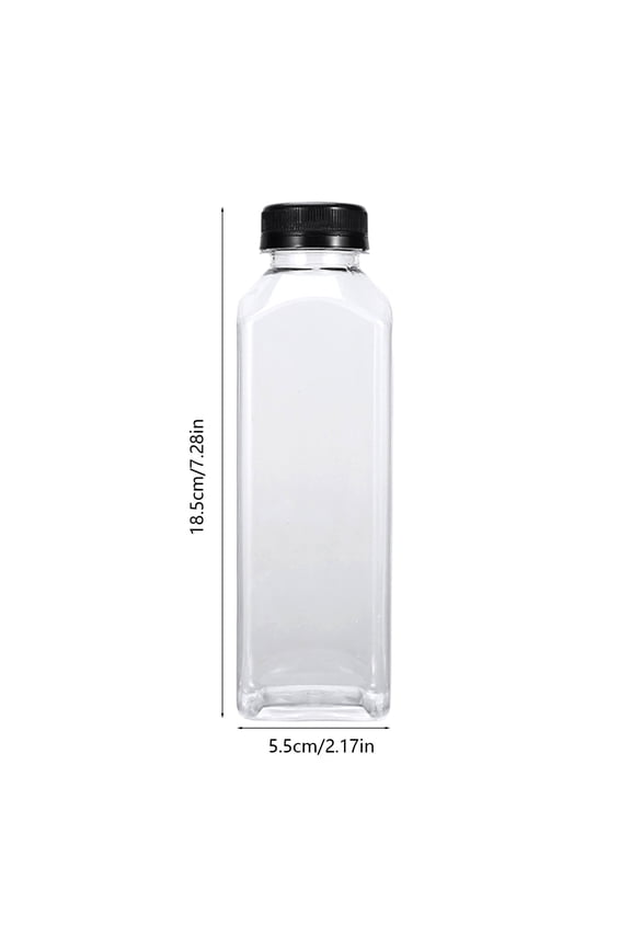 Transparent Plastic Juice Bottle, Square Beverage Container, Lidded Cold Water Pitcher, Refrigerator Storage Solution, Tea Milk Container, Portable Water Bottle, Kitchen Drink Storage