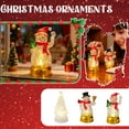 thumbnail image 1 of Transparent Plastic Light-up Snowman Christmas Ornament, LED Snowman Decor for Tabletop, Holiday Home Decoration, Festive Seasonal Gift,C, 1 of 3