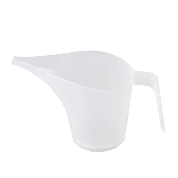 Transparent Plastic Measuring Jug with Long Pointed Tip, Graduated Kitchen Cup for Cooking and Baking, Convenient and Washable Kitchen Tool