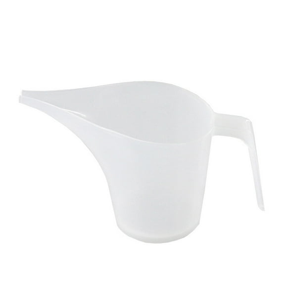 Transparent Plastic Measuring Jug with Long Pointed Tip, Graduated Kitchen Cup for Cooking and Baking, Convenient and Washable Kitchen Tool