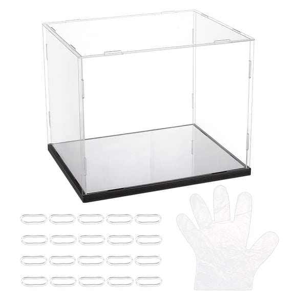 Transparent Plastic Minifigures Display Case Dustproof Dolls Display Box for Models Toys Action Figures Rectangle Clear diy
