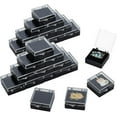 thumbnail image 1 of Transparent Plastic Packaging Boxes with Velvet Inside Black 4.4x5x2.2cm, 1 of 9
