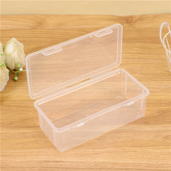 Transparent Plastic Pencil Box Hard Shatterproof Stationery Storage Box Large Capacity Clear Pen Case For schooll Office Desk