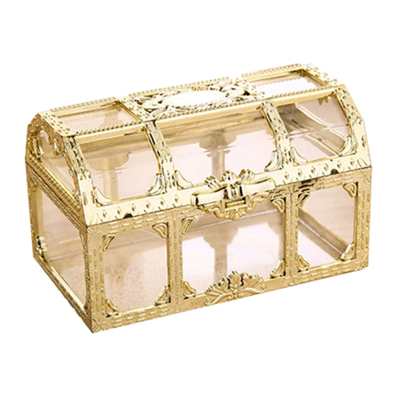 Transparent Plastic Pirate Treasure Box Crystal Gem Candy Box Storage ...