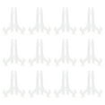 thumbnail image 1 of Homoyoyo Clear Plastic Easel Plate Holder, Stands for Home, Kitchen, and Office Use, 12 Pieces, 1 of 8