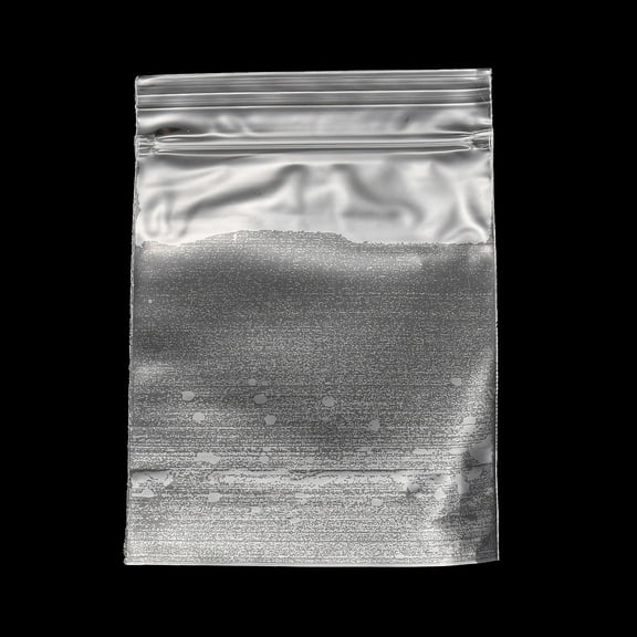 Transparent Plastic Resealable Packaging Bags Rectangle Clear 10.9x7x0.15cm Unilateral Thickness: 2.9 Mil(0.075mm)