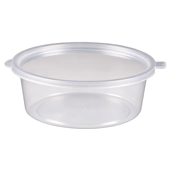 Transparent Plastic Seasoning Jars With Hinged Lids For Takeout Sauces Salad Dressings And Condiments