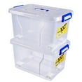 Transparent Plastic Stackable Storage Box Container with Lid for