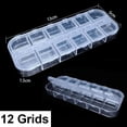 thumbnail image 1 of Transparent Plastic Storage Jewelry Box Plastic Compartment Adjustable Container Storage Boxes Beads Ring Earring Organizer Case 08-12 grids, 1 of 6