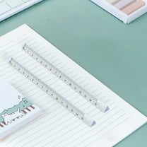 Transparent Plastic Triangular Ruler for Geometry and Drafting, 6-Inch Clear Ruler with Centimeter and Millimeter Markings for Accurate Measuring and Drawing(Clear)