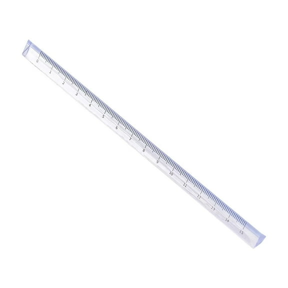 Transparent Plastic Triangular Ruler for Stydents - Geometry, Drafting & Math, Accurate CM/MM Markings, Lightweight & Durable, Sch00l Supplies for Measuring, Drawing Straight Lines & Angles