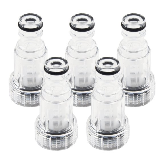 Transparent Plastic Water Inlet Filter for Pressure Washer, Easy Clean Replacement Tool to Extend Machine Life, Essential Garden Cleaning Accessory